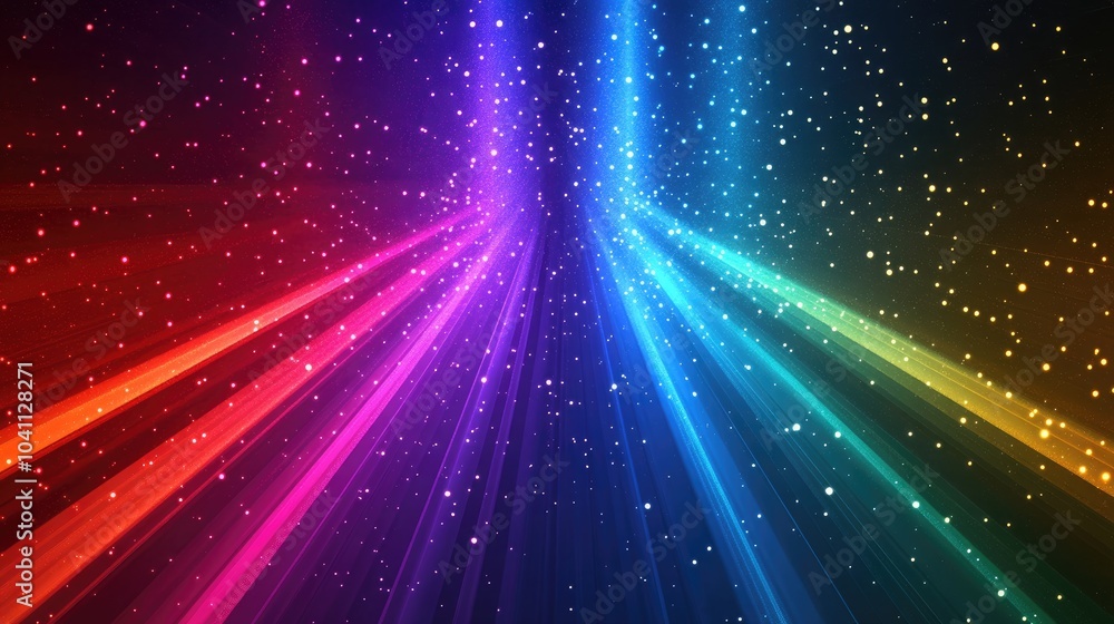Poster multicolored abstract background with laser light for creative design and pattern applications