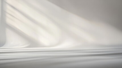 Obraz premium Abstract smooth blurred modern backdrop featuring a light grey neutral tone in a horizontal format