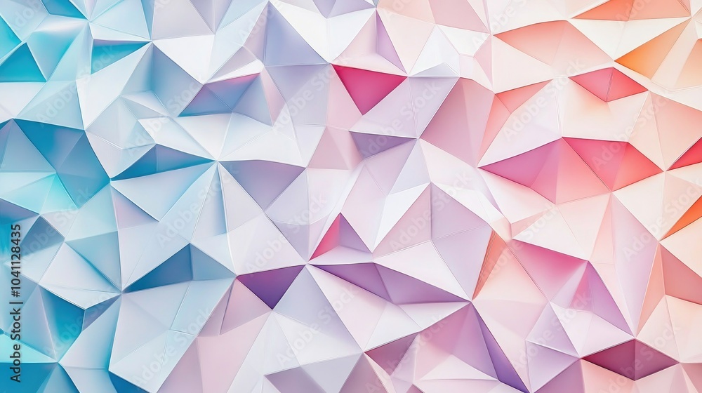 Poster low poly triangular pattern backdrop