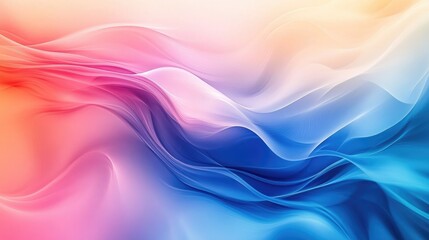 Fototapeta premium Colorful gradient abstract background featuring flowing waves High definition abstract wallpaper design