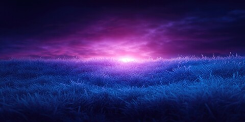 Frost-covered grass in the morning with a serene ambiance, Frosted grass in peaceful morning light