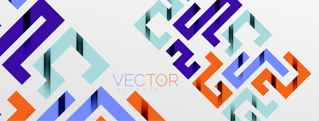 Color bend lines with shadow texture effect. Vector Illustration For Wallpaper, Banner, Background, Card, Book Illustration, landing page