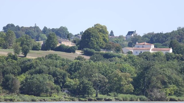 Scenic View of Blaye Countryside