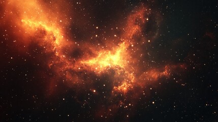 Fototapeta premium Nebula in outer space rendered as a 3D cartoon featuring gas and dust clouds