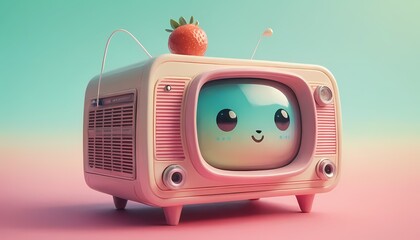 retro tv with radio