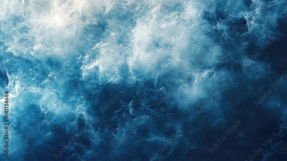 Poster fantasy 3d textured blue gradient background featuring a subtle noise effect
