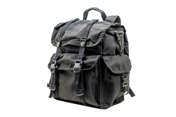 Naklejka premium School bagpack isolated on transparent background.