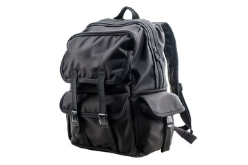 Naklejka premium School bagpack isolated on transparent background.