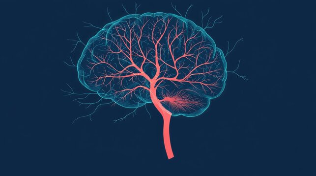 Human Brain Illustration Showing Neuroplasticity Neurons Dendritic Branches Synapses And The Ability To Form New Neural Connections Within The Connectome Neuroplasticity Concept