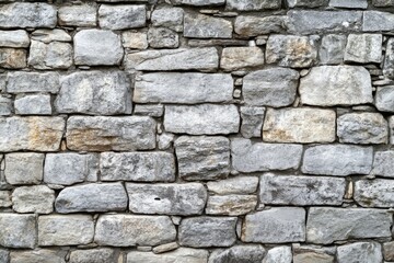 A stone wall with a fire hydrant in front, suitable for use in urban or rural settings