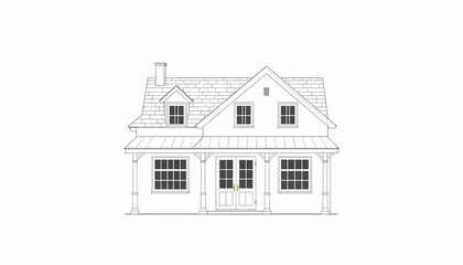 Fototapeta premium Isolated Coach House