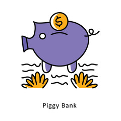 Piggy Bank isometric stock illustration. EPS File stock illustration