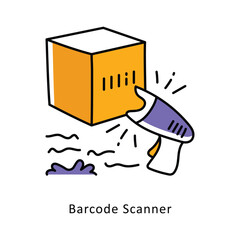 Barcode Scanner isometric stock illustration. EPS File stock illustration