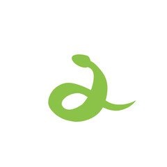 green snake vector