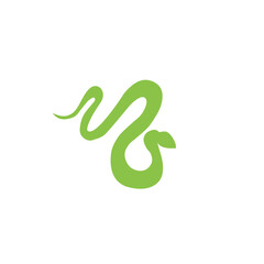 green snake vector