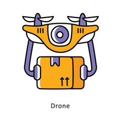 Drone isometric stock illustration. EPS File stock illustration