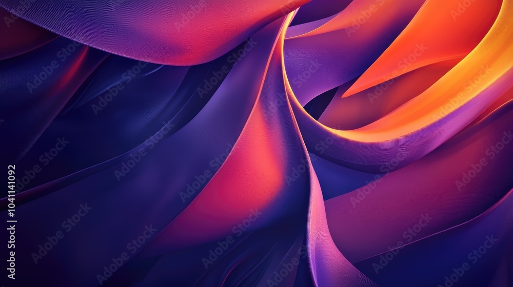 Aufkleber abstract background featuring dynamic effects with a digital 3d ribbon and brush texture presented i