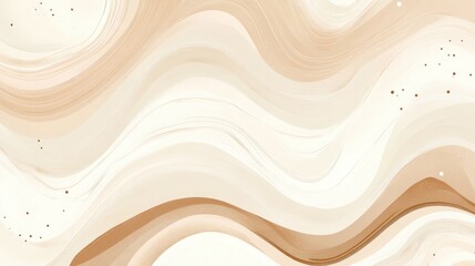 Obraz premium Light Color Fine Compact Texture Light Pink Cream Beige And Pastel Brown Swirl Pattern Wallpaper Background Design Graphic Art Texture Watercolor Technique Ai Generated