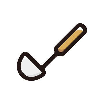 recommend clip art: Ladle outline icon for graphic design, apps and websites