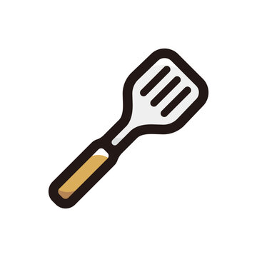 recommend clip art: Spatula outline icon for graphic design, apps and websites