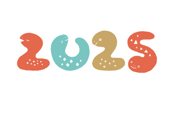 巳年年賀状　おしゃれでかわいいヘビ年年賀状