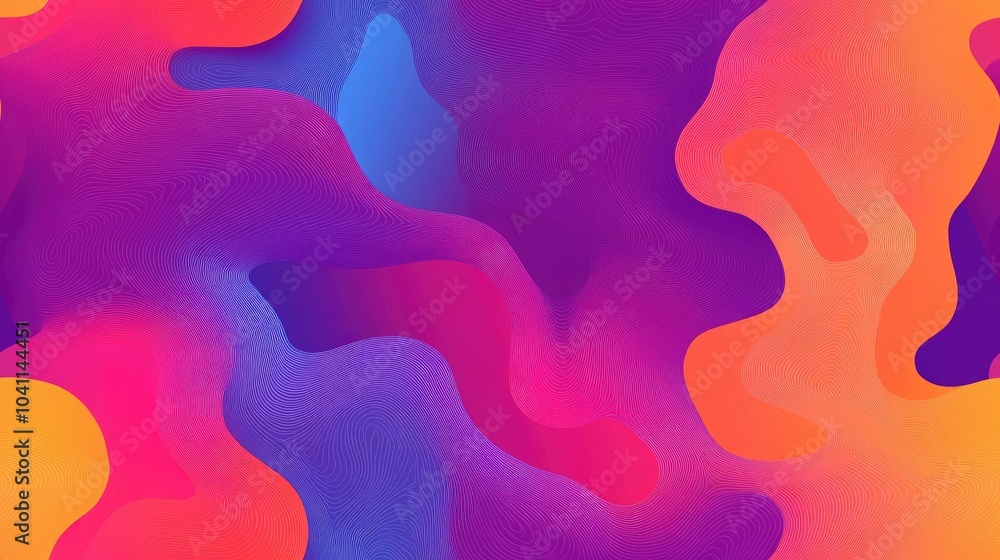 Aufkleber abstract illustration featuring a unique shape and a gradient color fill