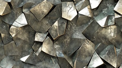 Seamless texture featuring pyrite pattern