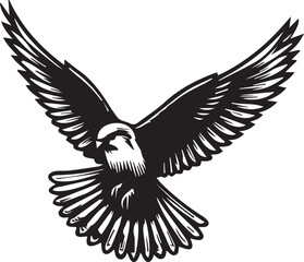 Fototapeta premium Falco Rufigularis (bat falcon) vector