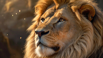 Fototapeta premium Pride of the Jungle: The Lion King's Reign