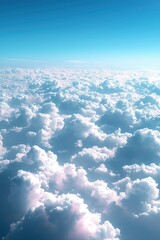Fototapeta premium Expansive View of Cumulus Clouds from Above
