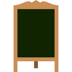 Menu Board Flat Illustration