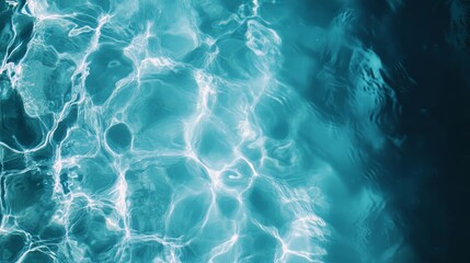 Abstract Blue Water Texture  Swimming Pool Surface  Ripples and Reflections  Phone Backgro