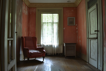 Fototapeta premium The interior of a house , Generative AI