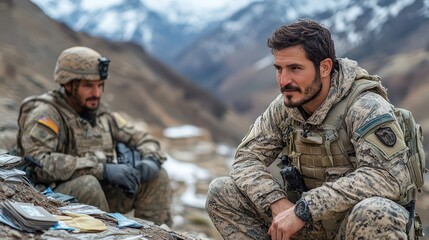 Fototapeta premium Mentorship programs in conflict zones, offering career guidance and support for professionals in challenging environments