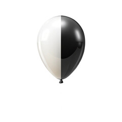 Obraz premium Black balloon Isolated on transparent background