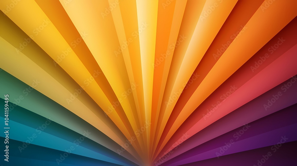 Aufkleber the image shows a colorful abstract background with a gradient of colors from dark blue at the botto
