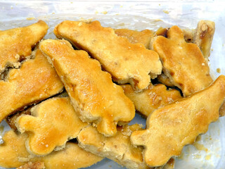 Dry peanut cake is made from coarsely blended peanut butter and peanuts which are baked in the...