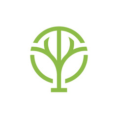 Evergreen Pine Tree Logo Design Vector