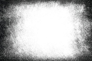 Black and white grungy abstract background. Grungy frame. Vector illustration
