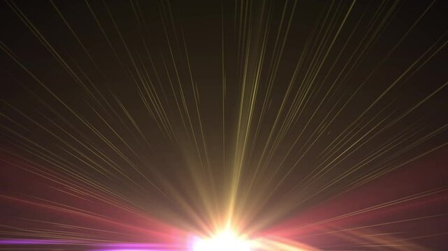 Light god rays, lens flare style vintage overlay shine spotlight effect.