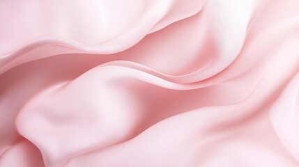 Obraz premium Abstract Draped Pink Fabric with Soft Waves and Gentle Texture