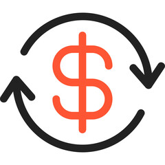 Exchanging Vector Icon Design