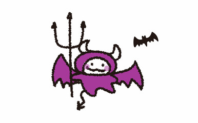 ハロウィンのかわいいモンスターイラスト