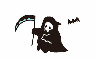 ハロウィンのかわいいモンスターイラスト