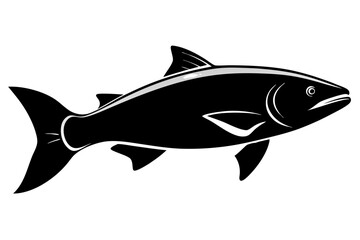 Salmon Silhouette vector illustration