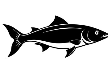 Salmon Silhouette vector illustration