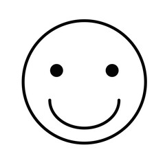 Fototapeta premium シンプルなスマイリーフェイスのイラスト