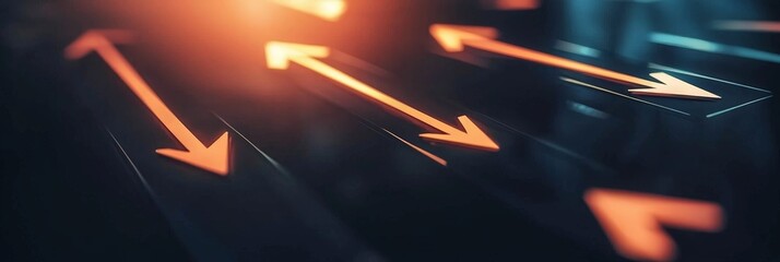 The image showcases arrows featuring arrowheads on both ends, set against a dark background, emphasizing their dynamic and versatile design.