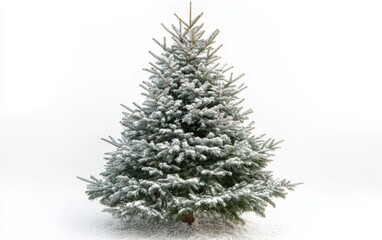 Fototapeta premium christmass tree professional stock photo on white background