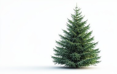Fototapeta premium christmass tree professional stock photo on white background